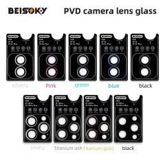 BEISOKY Anti Scratch Easy to Install Sapphire Crystal Camera Lens Protector PVD Camera Lens Glass for iPhone 16 15 14 13 PRO MAX
