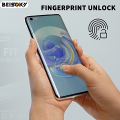 BEISOKY 3D Full Curved Uv Liquid Light Tempered Glass Screen Protector with Retail Package for samsung galaxy S23 S22ultra Films