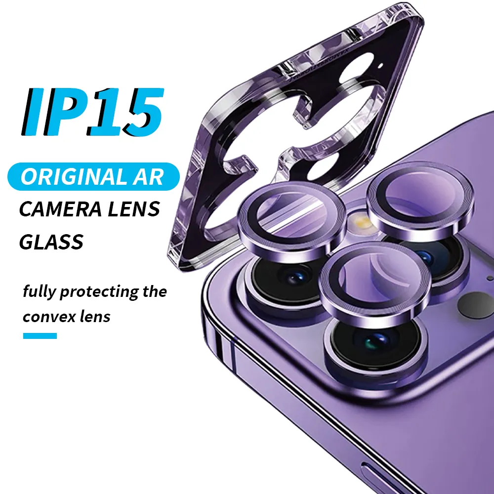BEISOKY Easy Install Kit CD Pattern Eagle Eye Lens Protector Camera Lens Protector Metal Camera Lens Protector for iPhone 13 14 15 Pro Max