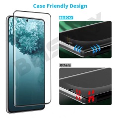 BEISOKY 3D Curved Edge Full Glue HD Clear Dustproof Phone Screen Protector for Samsung Galaxy S22 S23 S24 Ultra Tempered Glass