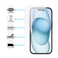 BEISOKY 0.3MM,2.5D Glass 9H High Clear Tempered Glass Screen Protector for iPhone 11 12 13 14 15 16 Pro Max