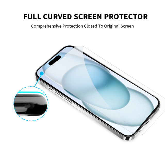BEISOKY 0.3MM,2.5D Glass 9H High Clear Tempered Glass Screen Protector for iPhone 11 12 13 14 15 16 Pro Max