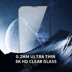BEISOKY High Quality Anti Static 0.2mm Ultra-thin with Dust Filters Tempered Glass Screen Protector for iphone 16 15 14 13 12 11 Pro Max