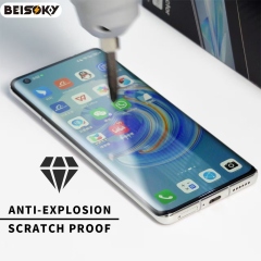 BEISOKY 3D Full Curved Uv Liquid Light Tempered Glass Screen Protector with Retail Package for samsung galaxy S23 S22ultra Films