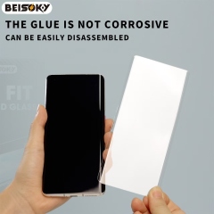BEISOKY 3D Full Curved Uv Liquid Light Tempered Glass Screen Protector with Retail Package for samsung galaxy S23 S22ultra Films