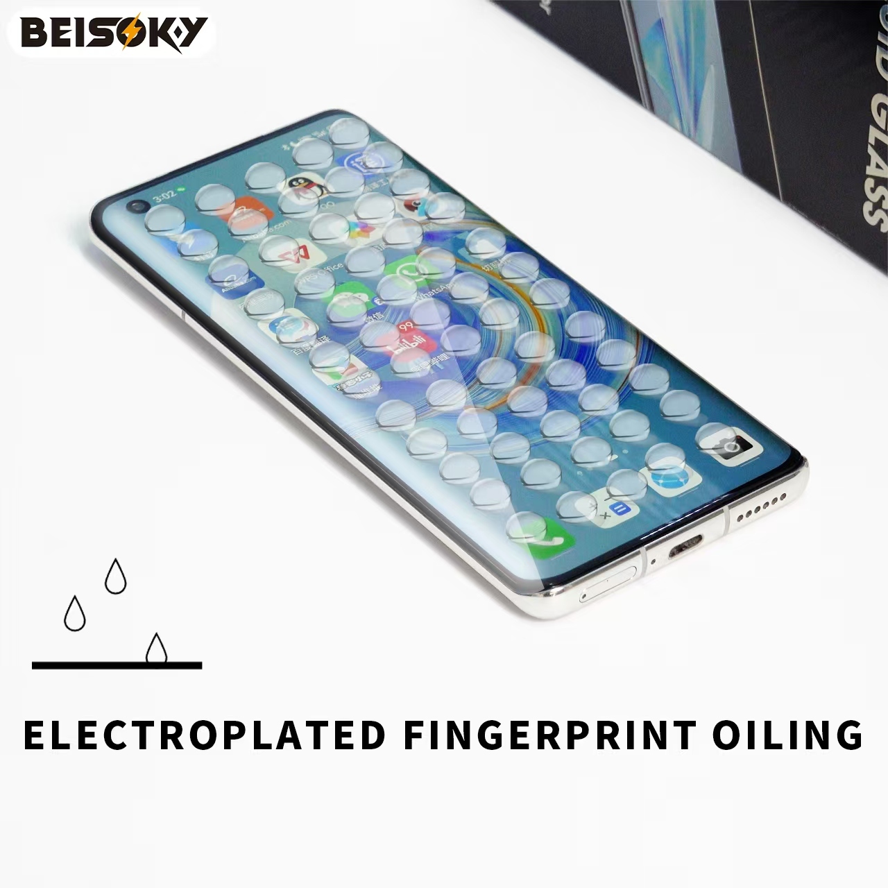 BEISOKY 3D Full Curved Uv Liquid Light Tempered Glass Screen Protector with Retail Package for samsung galaxy S23 S22ultra Films