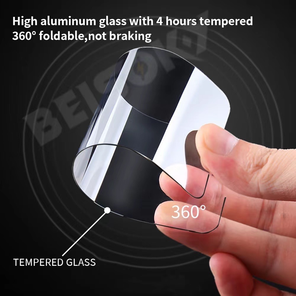 BEISOKY High Quality Anti Static 0.2mm Ultra-thin with Dust Filters Tempered Glass Screen Protector for iphone 16 15 14 13 12 11 Pro Max
