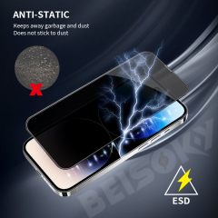 BEISOKY Full Cover Mobile Phone 28 Degree Privacy Anti-spy Tempered Glass Privacy Screen Protector Film for iphone 13 14 15 16