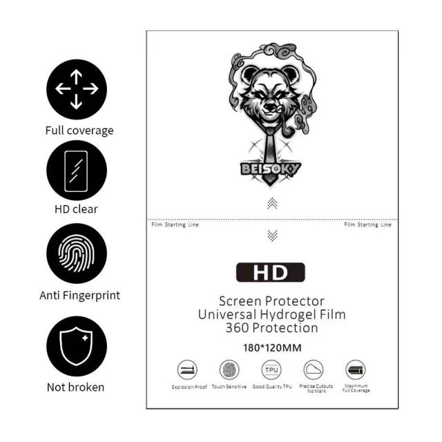 BEISOKY Factory Direct Supply 120*180mm HD Anti Shock Cutting Film Sheet Explosion Proof Material for Cut Film Machine