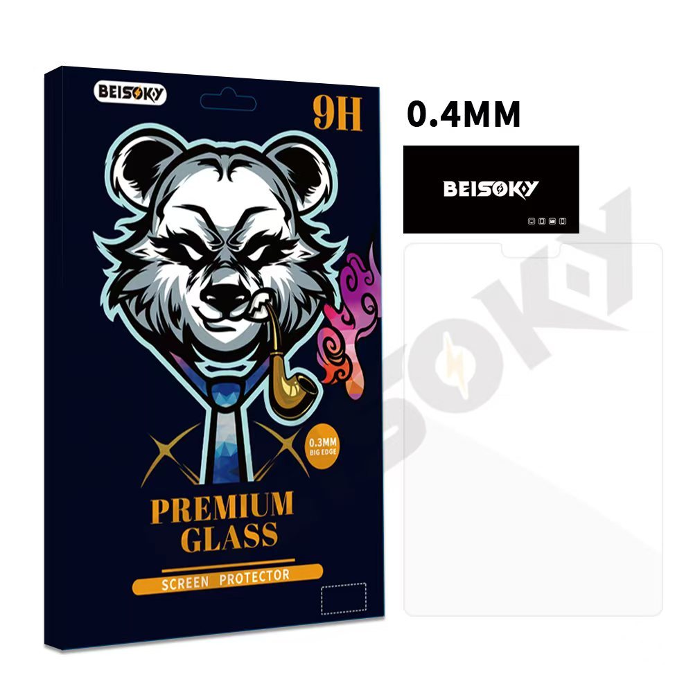 BEISOKY Factory Direct Sale 0.4mm 9H Explosion-proof Tablet High Clear Tempered Glass for ipad Screen Protector 10.2