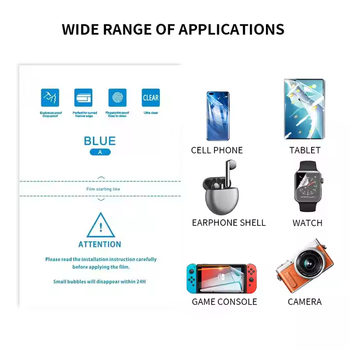 BEISOKY Hot Sale Top Quality Anti Blue Ray Screen Protector 120*180mm Anti Blue Light Cutting Film Sheet