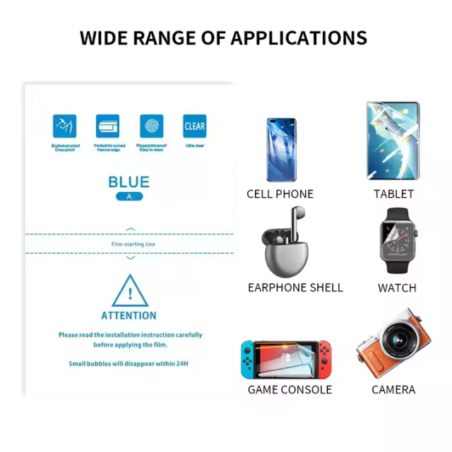 BEISOKY Hot Sale Top Quality Anti Blue Ray Screen Protector 120*180mm Anti Blue Light Cutting Film Sheet