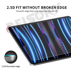 BEISOKY High Transparent 9h Hardness 0.3mm 2.5d Tablet Tempered Glass Screen Protector for iPad Pro11 12.9 2024