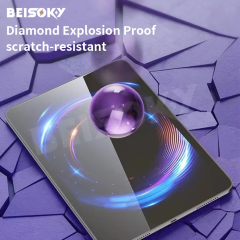 BEISOKY For iPad Pro 11 2024 Screen Protector Tempered Glass Easiest Installation Easy Install Air 10.9 10.5 Inch 10.2 9.7 Mini 6 8.3