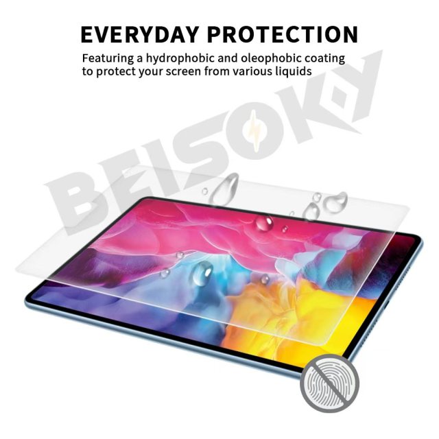 BEISOKY 9H Premium Anti Glare Screen Guard Film 2.5d Matte AG Tablet Tempered Glass Screen Protector for Ipad 10.2 Inch