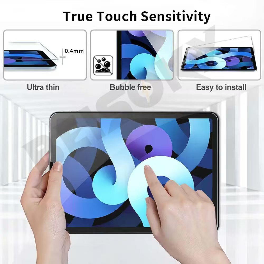 BEISOKY Factory Direct Sale 0.4mm 9H Explosion-proof Tablet High Clear Tempered Glass for ipad Screen Protector 10.2