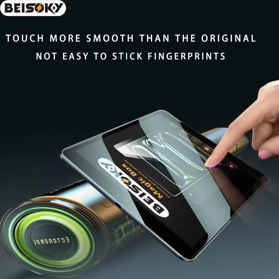 BEISOKY Wholesale Easy Installation Tool Tablet Tempered Glass Screen Protector for Ipad Mini 6 5 4 3 Pro 12.9" 11"