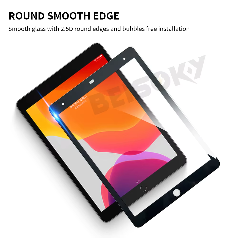 BEISOKY Anti Scratch 9H Hardness Film Tempered Glass Full Glue Clear High Sensitivity Screen Protector for iPad 10.9 11 12.9inch