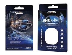 BEISOKY Easy Install Kit CD Pattern Eagle Eye Lens Protector Camera Lens Protector Metal Camera Lens Protector for iPhone 13 14 15 Pro Max