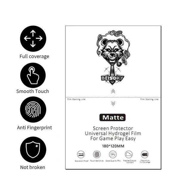 BEISOKY Matte 120*180mm Auto-repair Scratch-proof Frosted Film Cutting Screen Guard Film for Laser Cutter Plotter