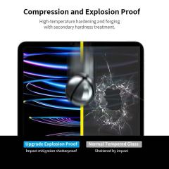 BEISOKY High Transparent 9h Hardness 0.3mm 2.5d Tablet Tempered Glass Screen Protector for iPad Pro11 12.9 2024