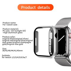 BEISOKY 3D Smart watch case glass screen protector