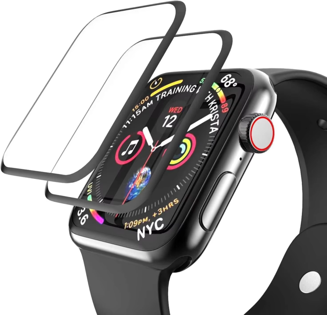 BEISOKY 3D Bubble Free Smart Watch Glass Screen Protector
