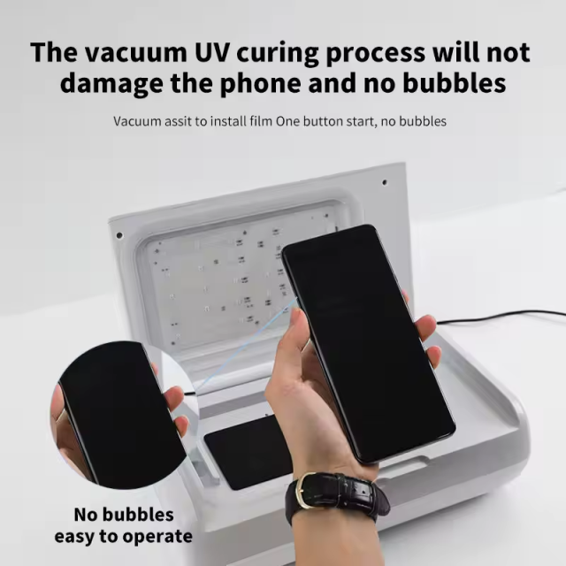 BEISOKY New Arrival UV Vacuum Curing Machine TPU UV Screen Protector UV Cure Machine UV Laminate Machine for Curved Mobile Phone