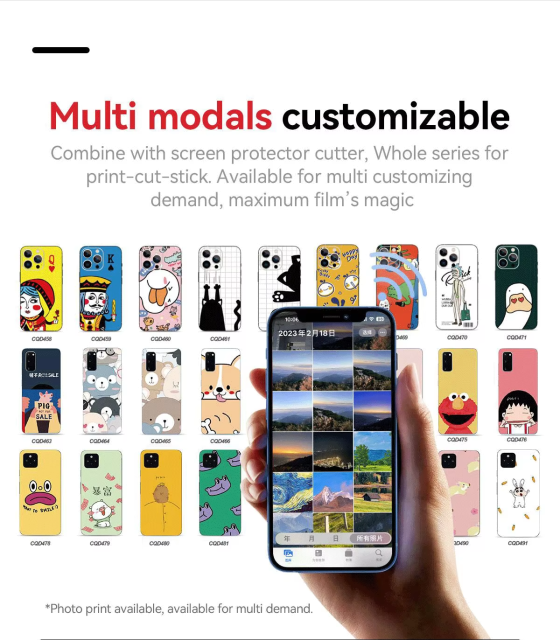 BEISOKY Mobile Phone Back Sticker Skin Printer