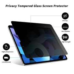 BEISOKY Bubble Free Privacy 9H 2.5D Tempered Glass for iPad Pro 2021 2022 2023 Tablet Film 11 Inch Anti-spy Screen Protector