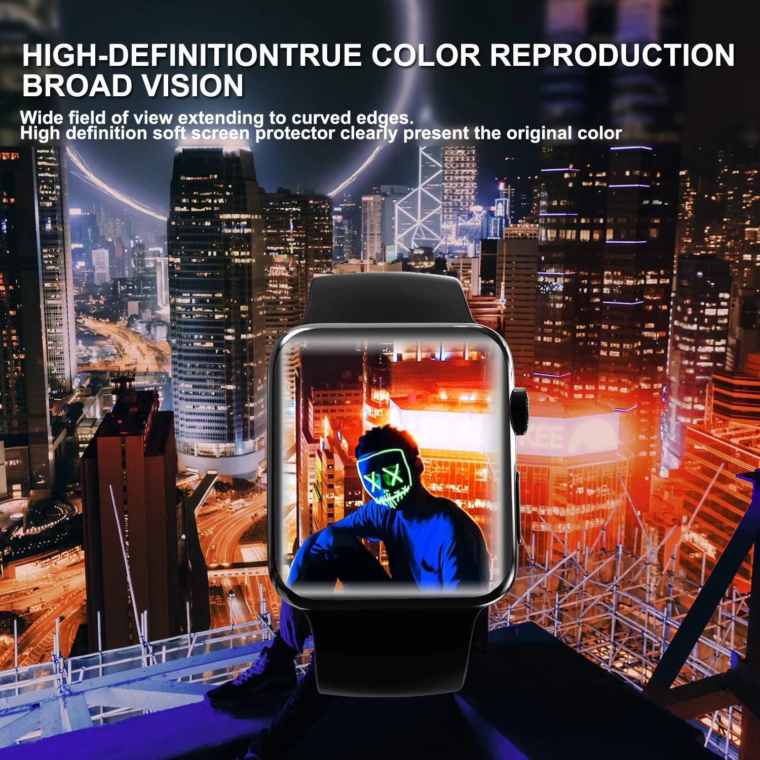 BEISOKY Smart Watch TPU Hydrogel Watch Screen Protector