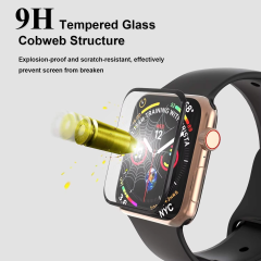 BEISOKY 3D Bubble Free Smart Watch Glass Screen Protector