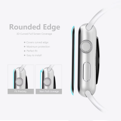 BEISOKY 3D Bubble Free Smart Watch Glass Screen Protector