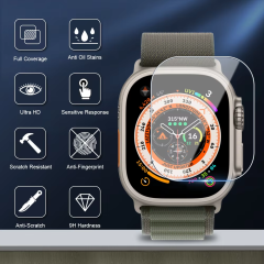 BEISOKY Easy Install Tempered Glass for apple Watch ultra 49mm