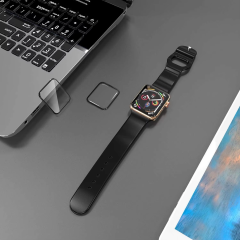 BEISOKY 3D Bubble Free Smart Watch Glass Screen Protector