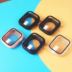 BEISOKY 360° waterproof smart watch case glass screen protector for Apple watch