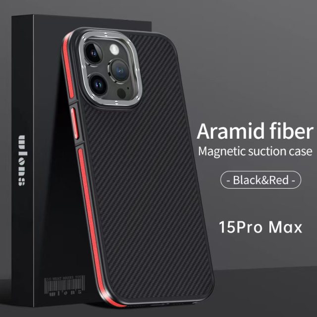 Wlons Aramid Fiber Magnetic Suction Phone Case