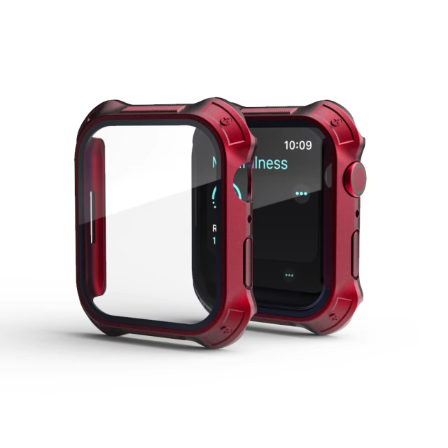BEISOKY Tempered Film With Case Smart Watch Glass Screen Protector for Apple watch 10 41Mm 42mm 44mm 46mm 45Mm