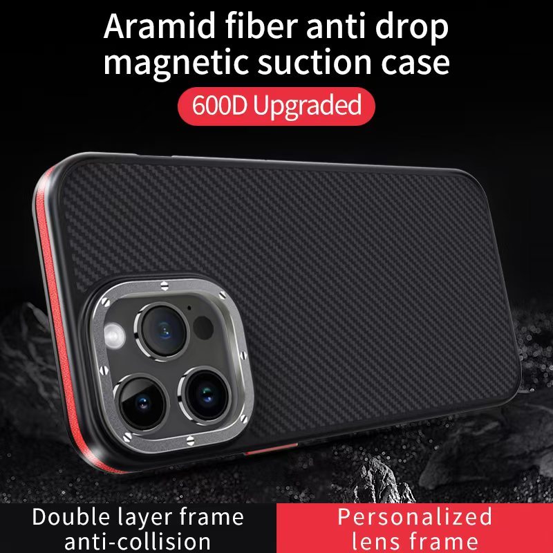 Wlons Aramid Fiber Magnetic Suction Phone Case