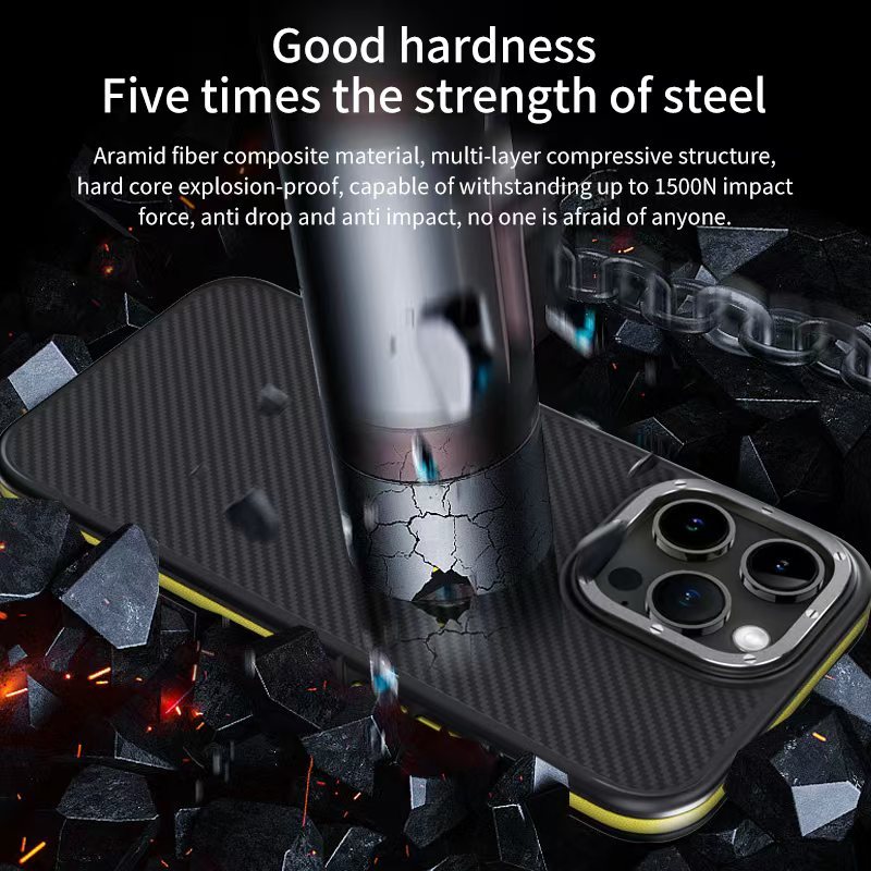 Wlons Aramid Fiber Magnetic Suction Phone Case