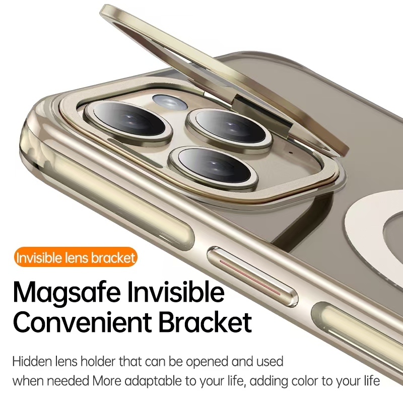 Wlons Hidden Metal Bracket Magsafe Phone Cover