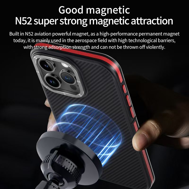 Wlons Aramid Fiber Magnetic Suction Phone Case