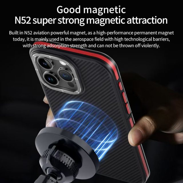 Wlons Aramid Fiber Magnetic Suction Phone Case