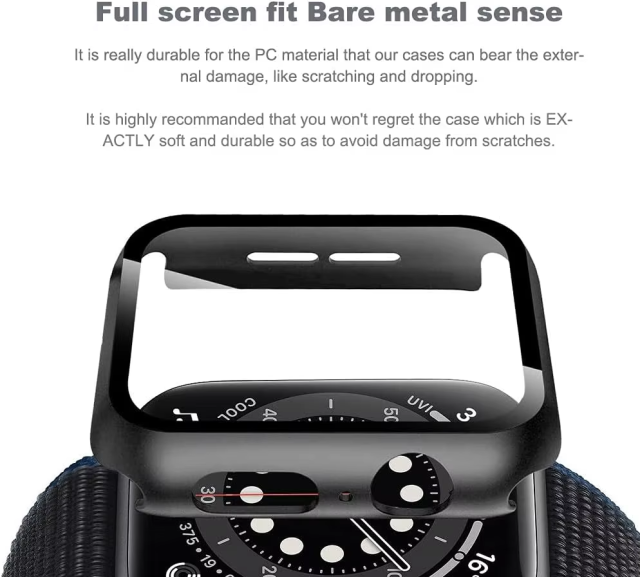 BEISOKY Multi Colors Smart Watch Full Screen Protector Cover Matte Waterproof Case