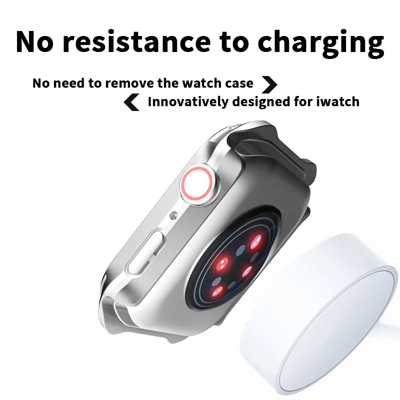 BEISOKY Tempered Film With Case Smart Watch Glass Screen Protector for Apple watch 10 41Mm 42mm 44mm 46mm 45Mm