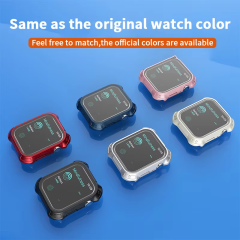 BEISOKY Tempered Film With Case Smart Watch Glass Screen Protector for Apple watch 10 41Mm 42mm 44mm 46mm 45Mm