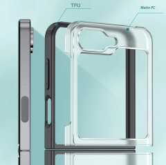 Wlons Shockproof  Magnetic Clear Case for Samsung Galaxy Z Flip 6 Wireless Charger Cover