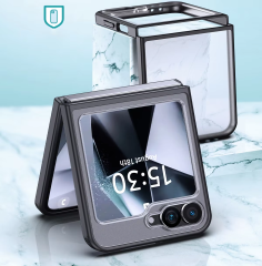 Wlons Shockproof  Magnetic Clear Case for Samsung Galaxy Z Flip 6 Wireless Charger Cover