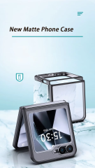 Wlons Shockproof  Magnetic Clear Case for Samsung Galaxy Z Flip 6 Wireless Charger Cover