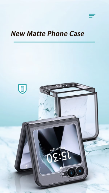 Wlons Shockproof  Magnetic Clear Case for Samsung Galaxy Z Flip 6 Wireless Charger Cover